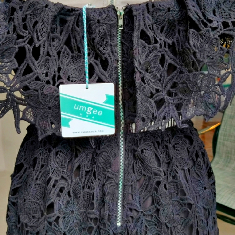 Off The Shoulder crochet midi dress - Picture 13 of 14
